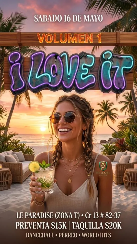 I LOVE IT beach edition poster